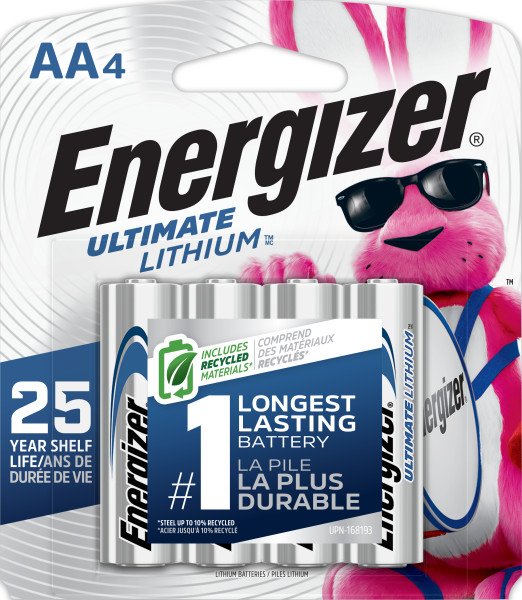 AA and AAA lithium battery multipacks